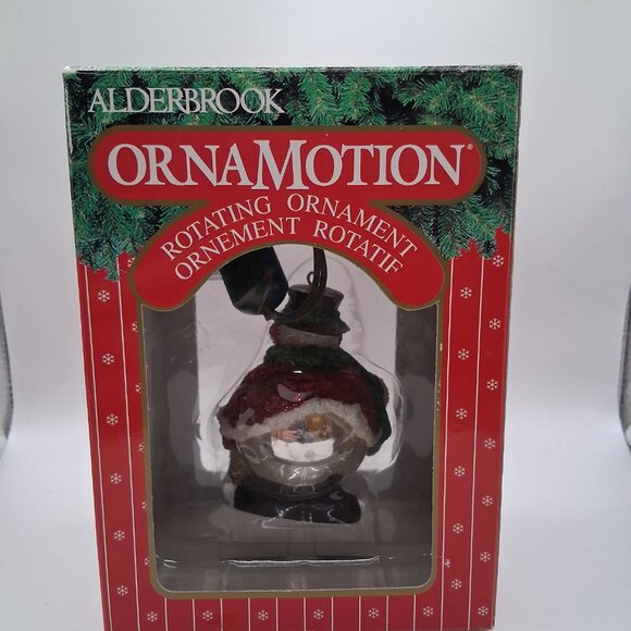 Noma Ornamotion Christmas Ornament Snowman Motor Included Vintage 1989 - Picture 2 of 4